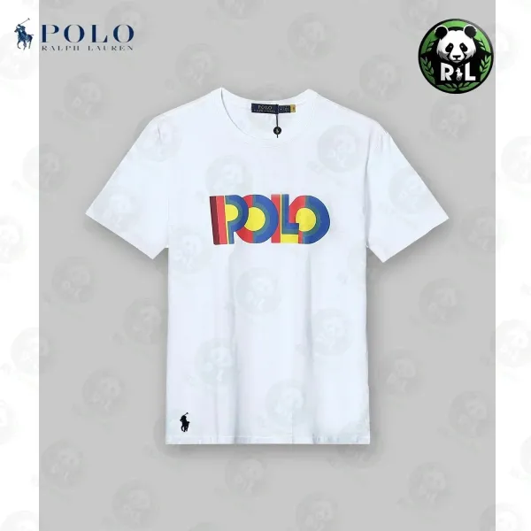 Ralph Lauren Polo Logo Graphic T-Shirt Gray - 6