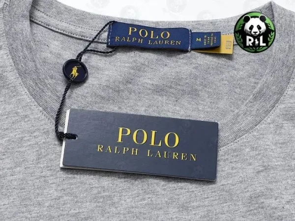 Ralph Lauren Polo Logo Graphic T-Shirt Gray - 9