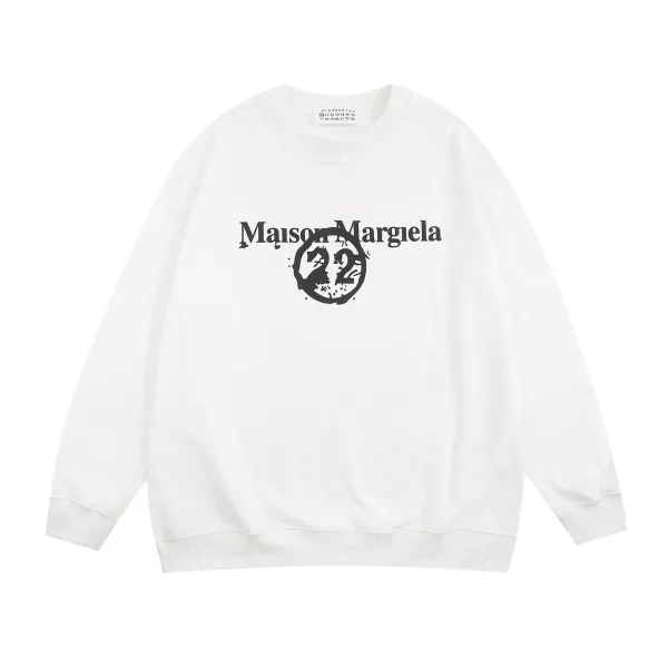 Maison Margiela Number Print Black Hoodie - 12
