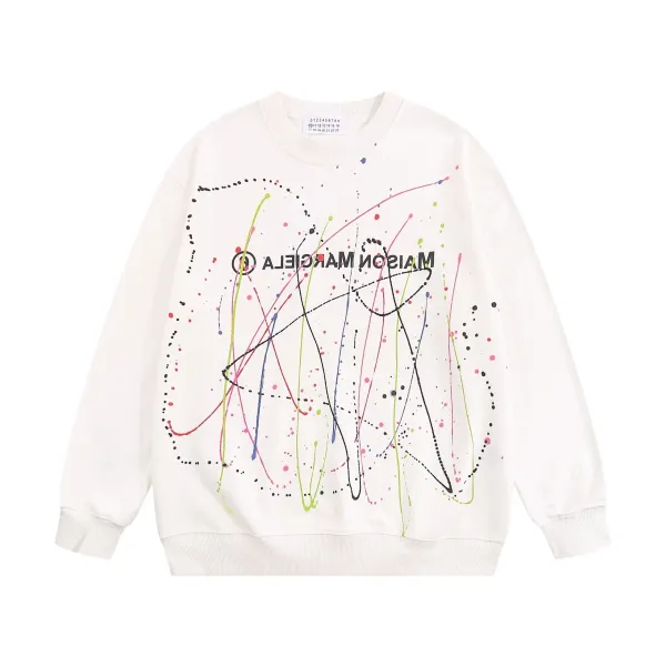 Maison Margiela Number Print Black Hoodie - 16