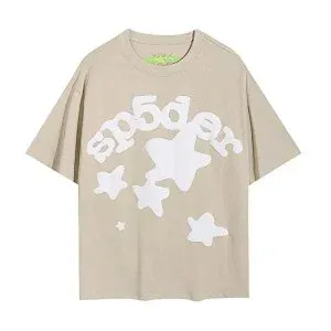 Digital Pionker Spiderweb Graphic Yellow T-Shirt - 14
