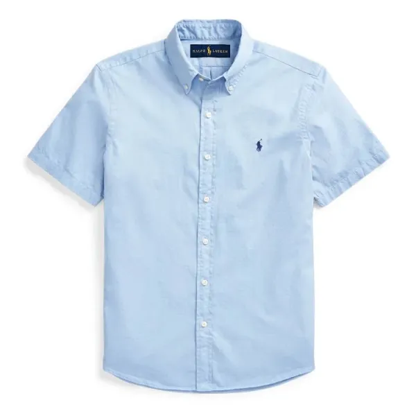 Ralph Lauren Classic Fit Short-Sleeve Button-Down Shirt Navy - 11