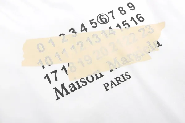 Maison Margiela Number Print Black Hoodie - 4
