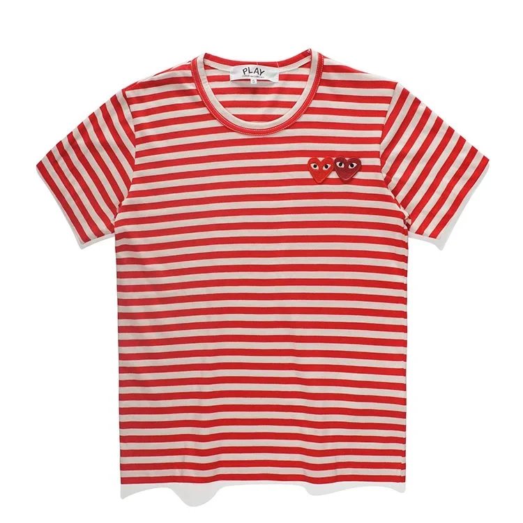 Play Comme des Garçons Heart Logo Long Sleeve Polo Black - 12