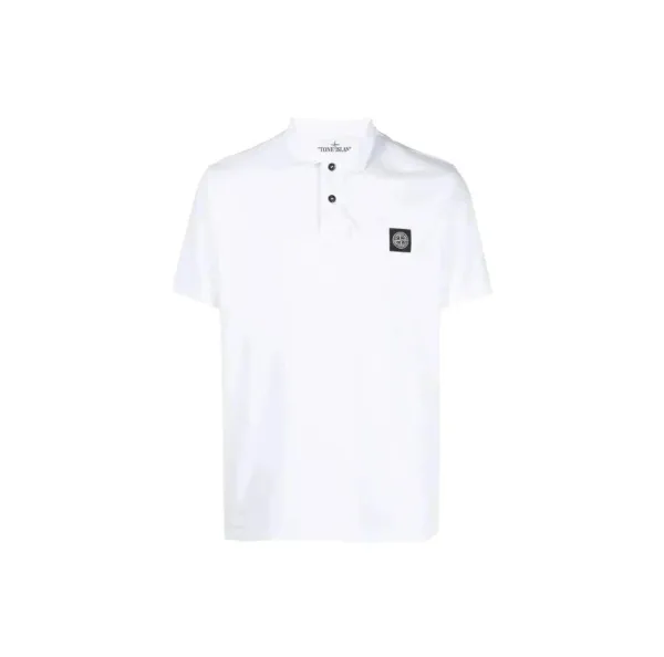Stone Island Ribbed Polo Blue - 4