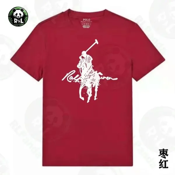 Polo Ralph Lauren Splatter Polo Player Navy T-Shirt - 14