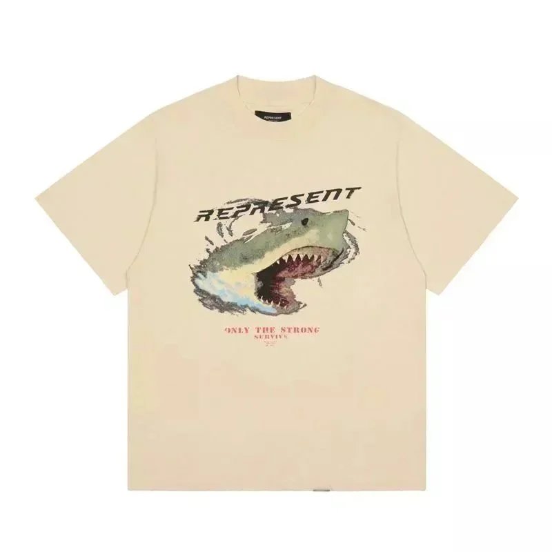 Represent Shark Beige T-Shirt