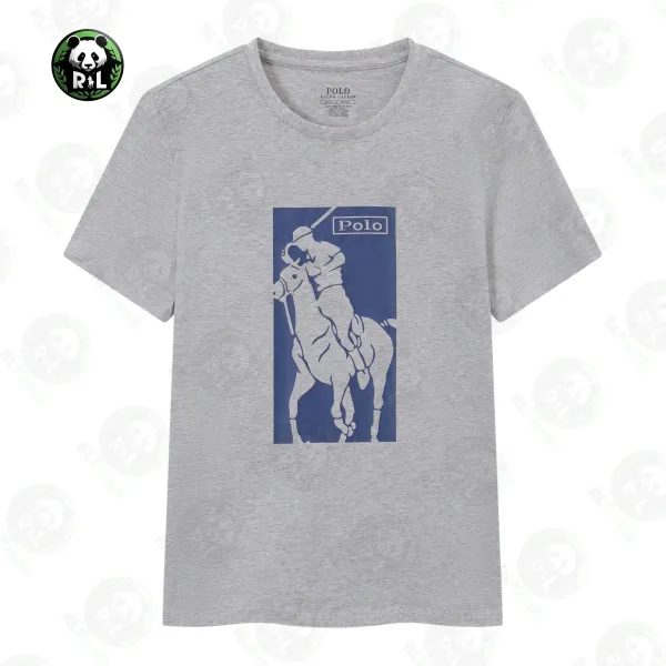 Polo Ralph Lauren Splatter Polo Player Navy T-Shirt - 4