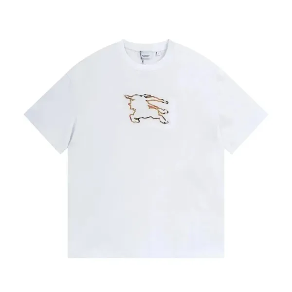 Burberry Chain Motif Graphic T-Shirt Black - 8