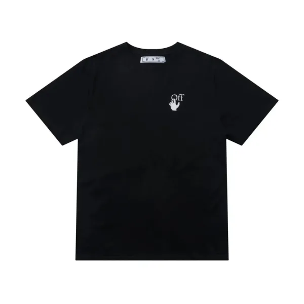 Off-White Distressed Print White T-Shirt - 5