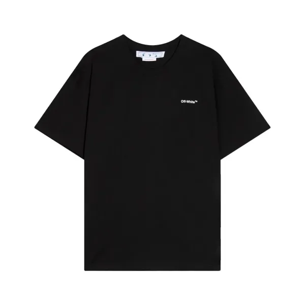 Off-White Distressed Print White T-Shirt - 6