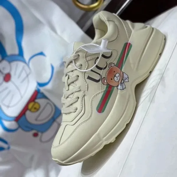 Valentino Garavani VLogo Striped Sneakers White with Green - 16