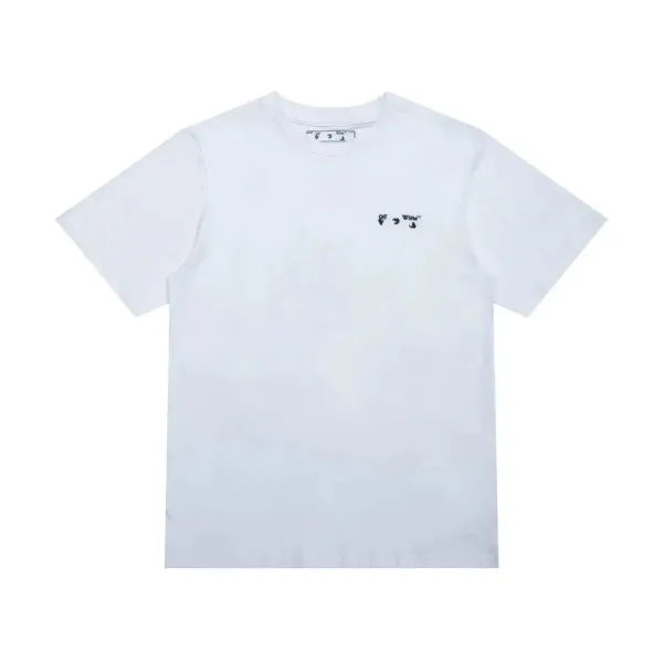 Off-White Graffiti Print White T-Shirt - 5