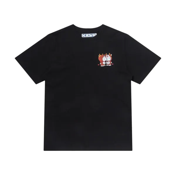 Off-White Graffiti Print White T-Shirt - 14