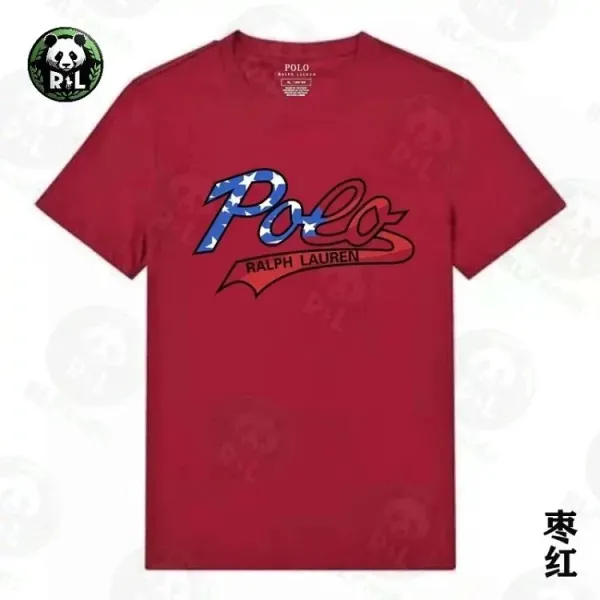 Polo Ralph Lauren Patriotic Script T-Shirt Red - 1
