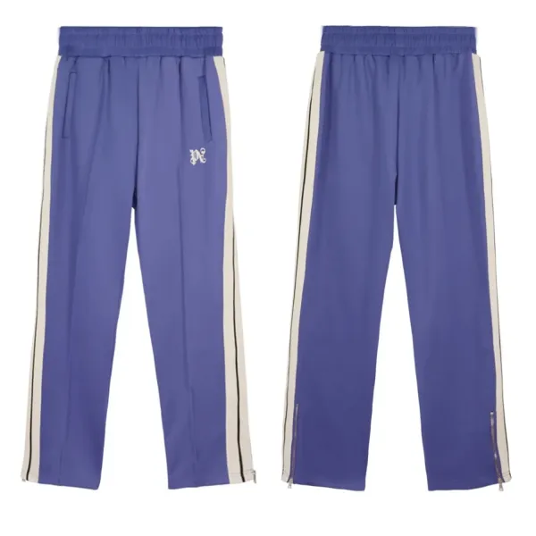 Off-White Track Pants Light Blue with White/Black Stripe - 27