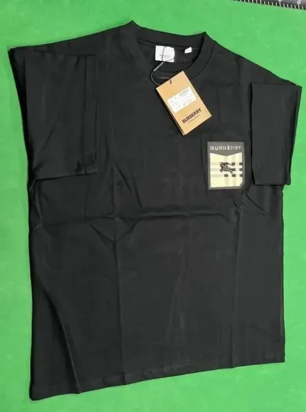 Burberry Chain Motif Graphic T-Shirt Black - 4
