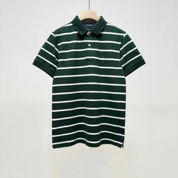 Tommy Hilfiger Embossed Logo Navy Polo - 6