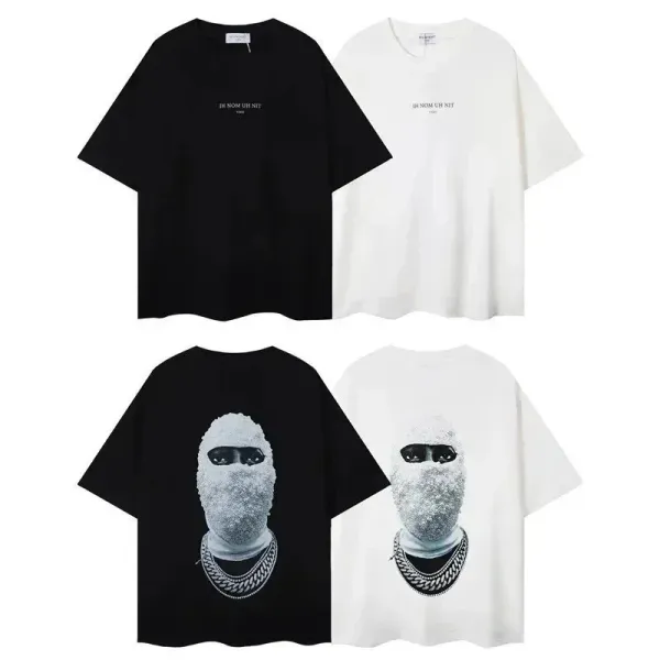 Saint Tears Balaclava Face Print Black T-Shirt - 3