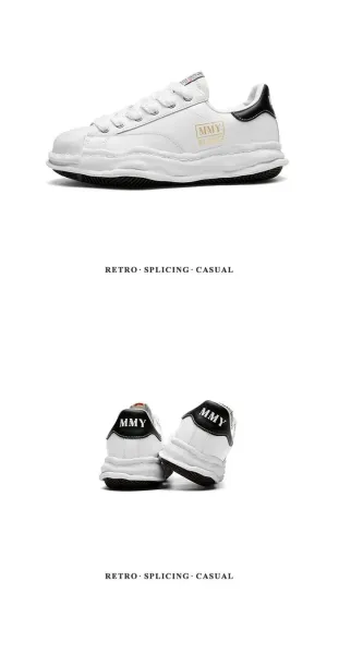 MMY Blakey White Canvas Sneakers - 26
