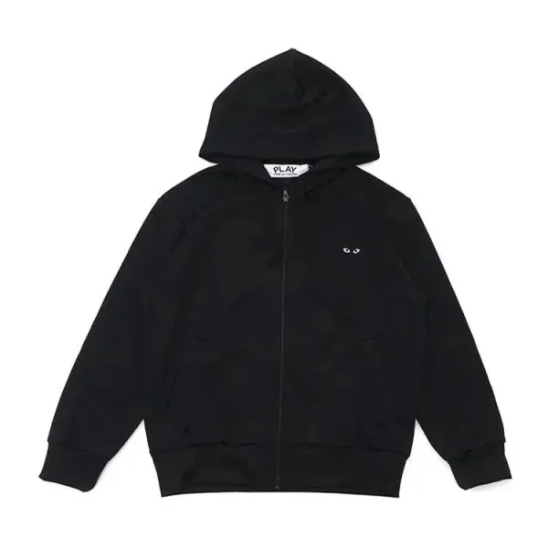 Design Plain White Zip-Up Hoodie - 4