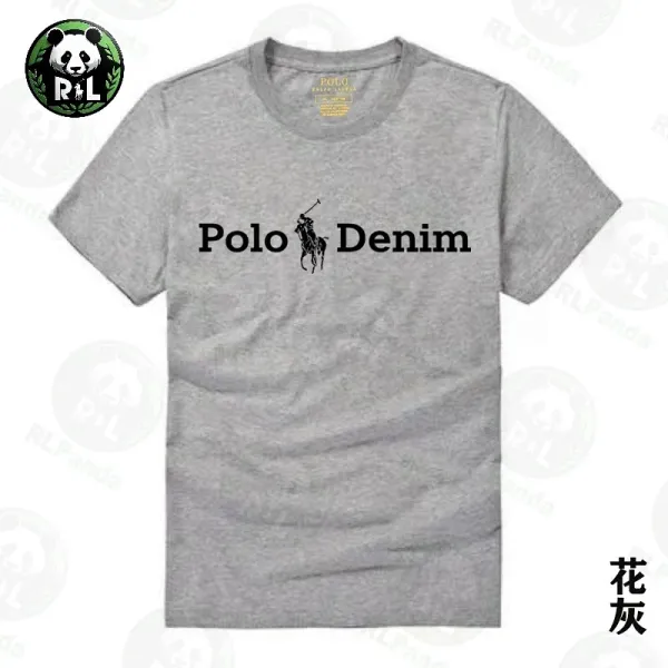 Polo Ralph Lauren Denim Logo T-Shirt Heather Gray - 1