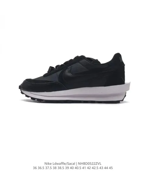 Nike x Fragment Design x Sacai LDWaffle Navy White Sneakers - 8