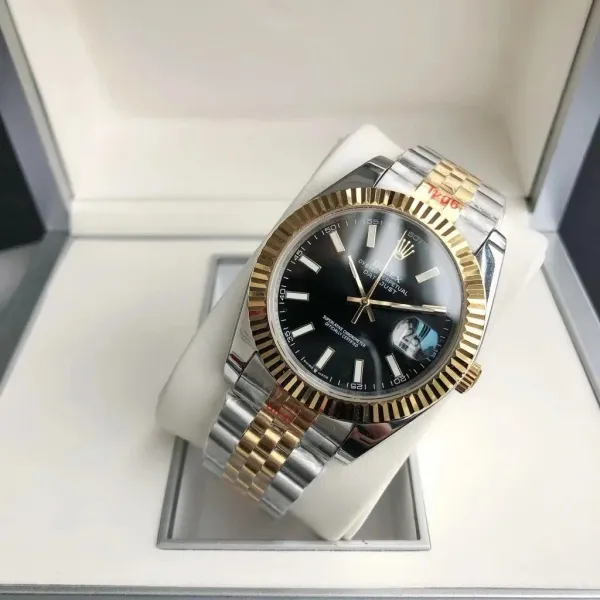 Rolex Submariner Green Dial Gold Watch - 65