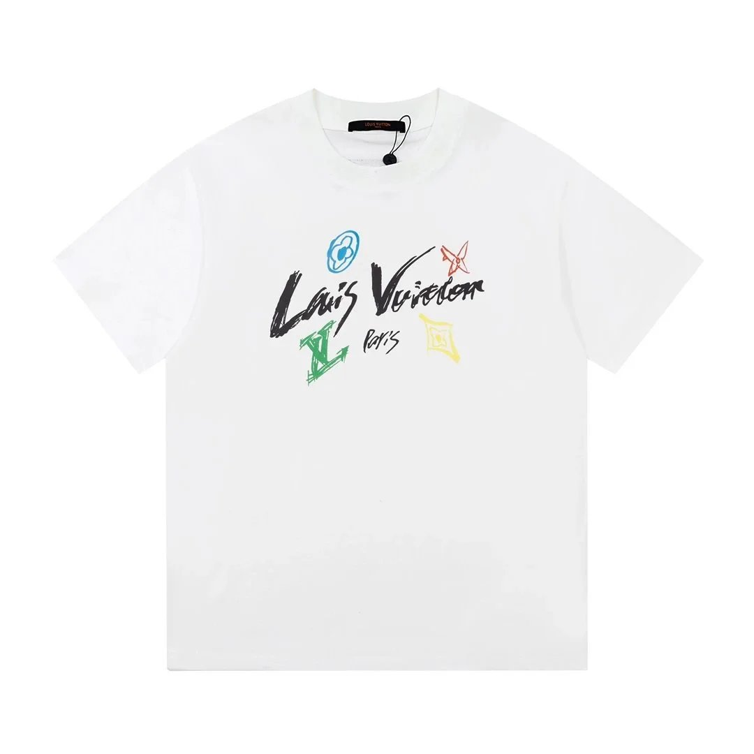 Louis Vuitton Graffiti Print Black T-Shirt - 13