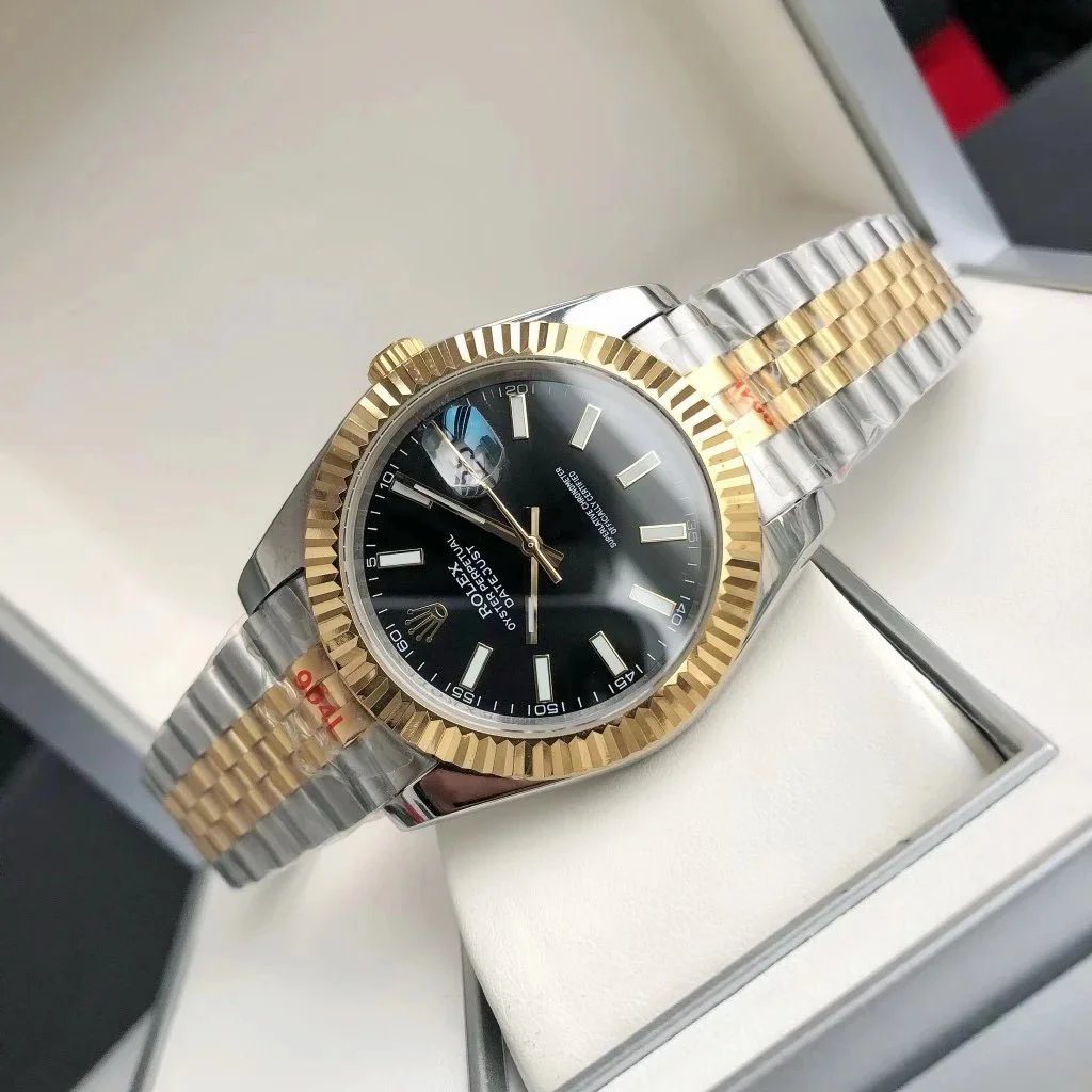 Rolex Submariner Green Dial Gold Watch - 66