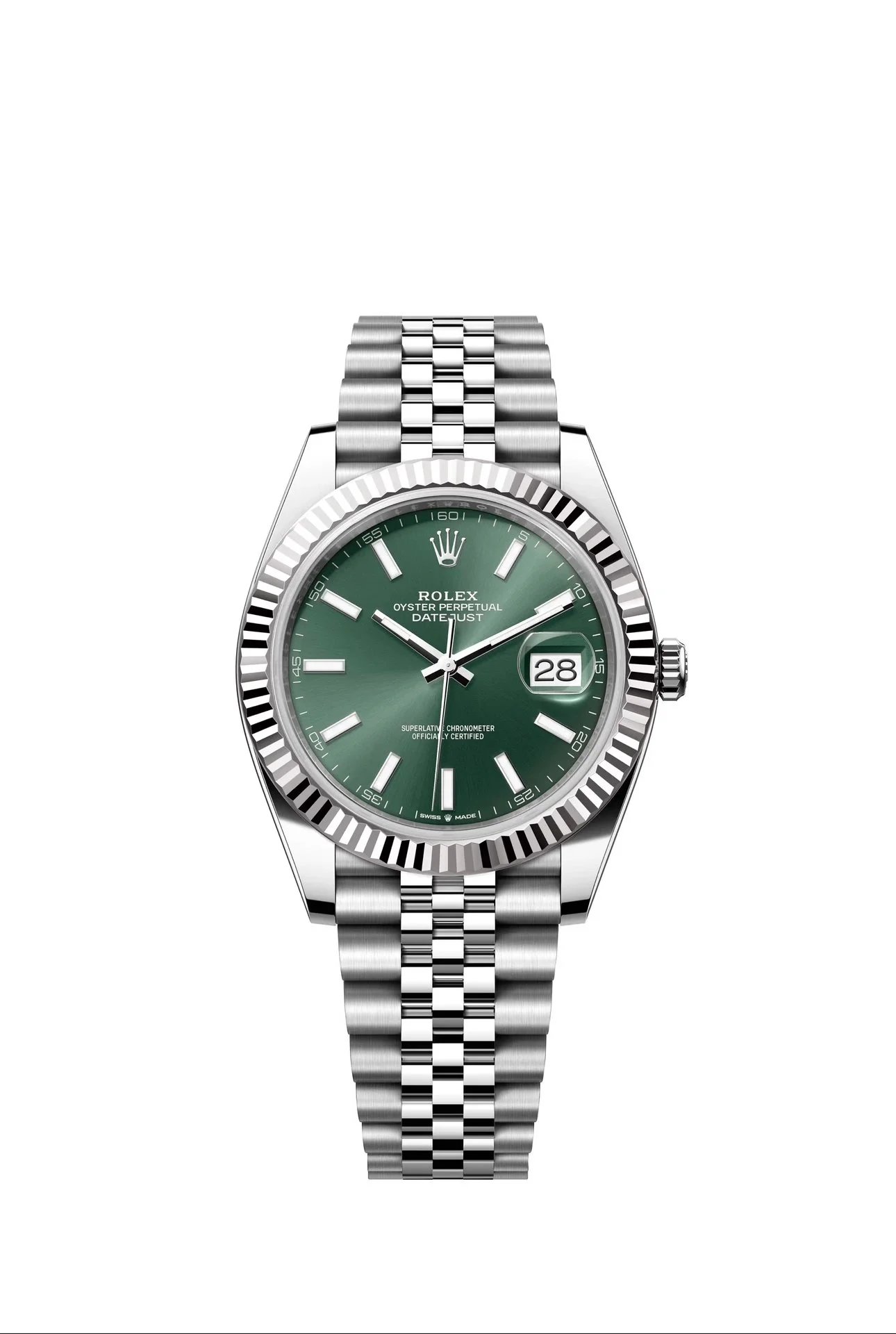 Rolex Submariner Green Dial Gold Watch - 15