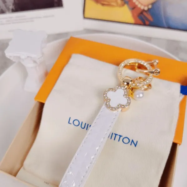 Louis Vuitton Crab Charm Monogram Sky Blue Leather Keychain - 51
