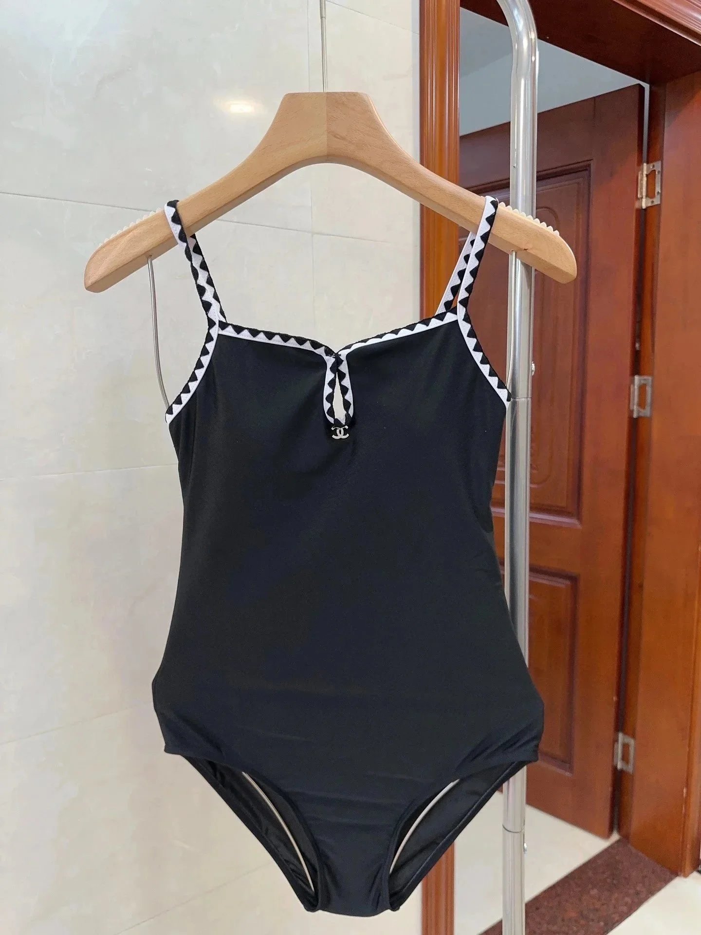 Chanel Quilted Zip-Front Bodysuit White Activewear - 26