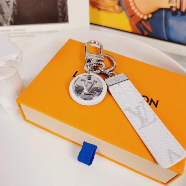 Louis Vuitton Crab Charm Monogram Sky Blue Leather Keychain - 68