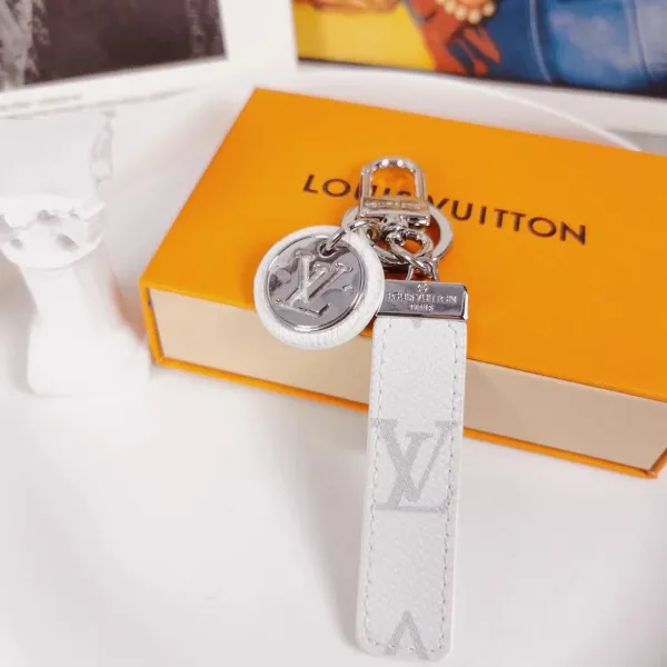 Louis Vuitton Crab Charm Monogram Sky Blue Leather Keychain - 69