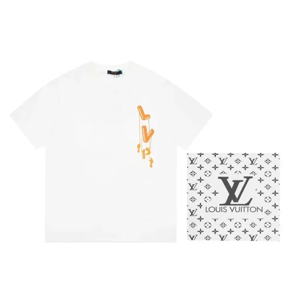 Louis Vuitton Graphic Print Black T-Shirt with Monogram Scarf - 6