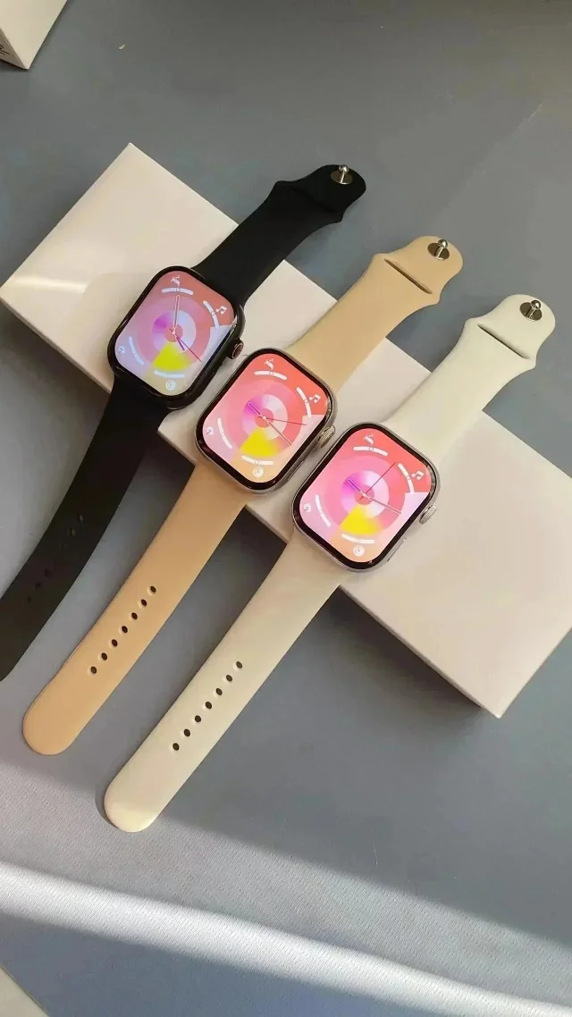 Unbranded Smartwatches S9 Series square touchscreen smartwatch with silicone strap product detail image 2