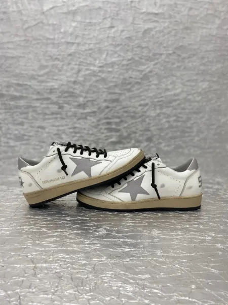 Golden Goose Ballstar Glitter Silver Sneakers - 14