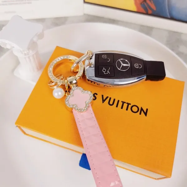Louis Vuitton Crab Charm Monogram Sky Blue Leather Keychain - 42