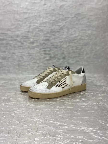 Golden Goose Ballstar Glitter Silver Sneakers - 23