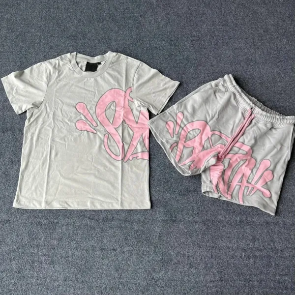 SYNA.TRIBE Graffiti Print Two-Piece Set Blue - 11