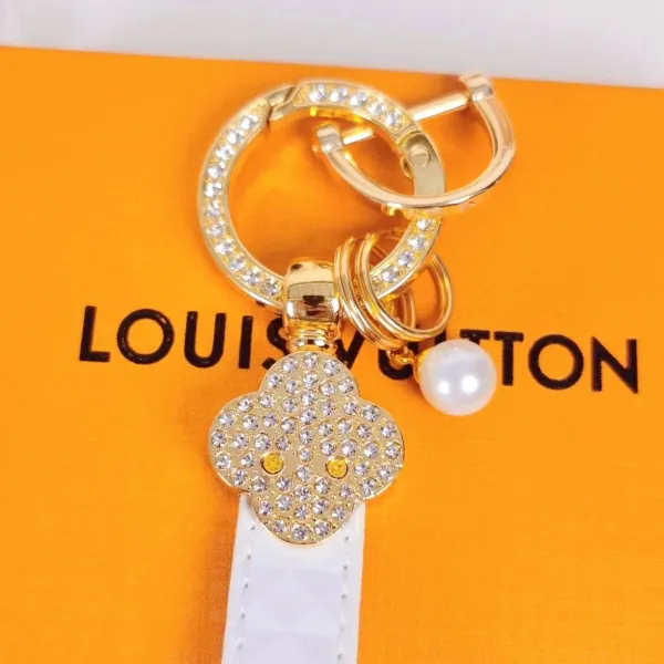 Louis Vuitton Crab Charm Monogram Sky Blue Leather Keychain - 53