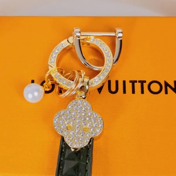 Louis Vuitton Crab Charm Monogram Sky Blue Leather Keychain - 57