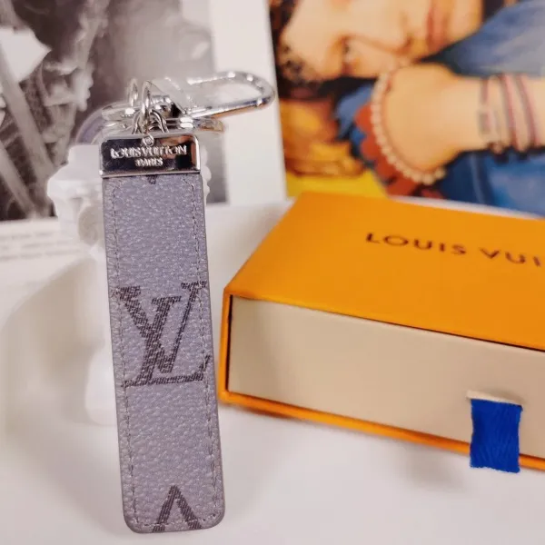 Louis Vuitton Crab Charm Monogram Sky Blue Leather Keychain - 58