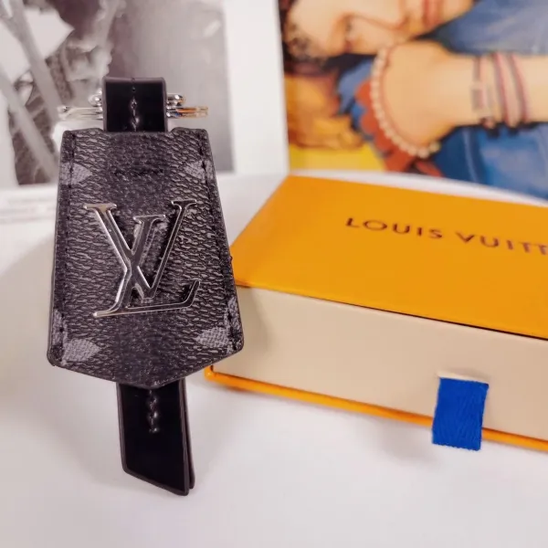 Louis Vuitton Crab Charm Monogram Sky Blue Leather Keychain - 74