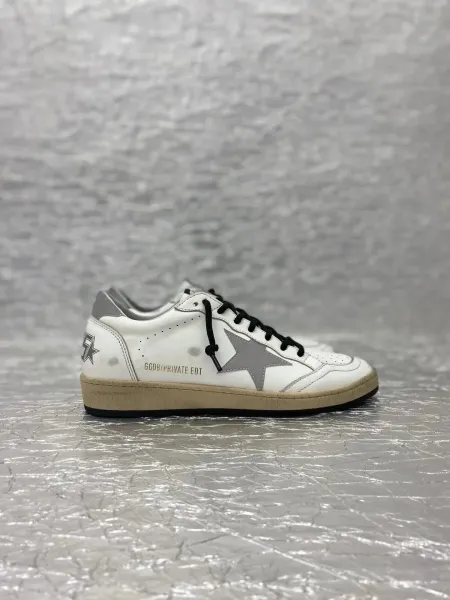 Golden Goose Ballstar Glitter Silver Sneakers - 11