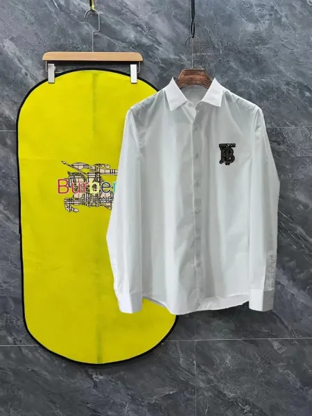 Burberry Monogram-Embroidered White Shirt - 19