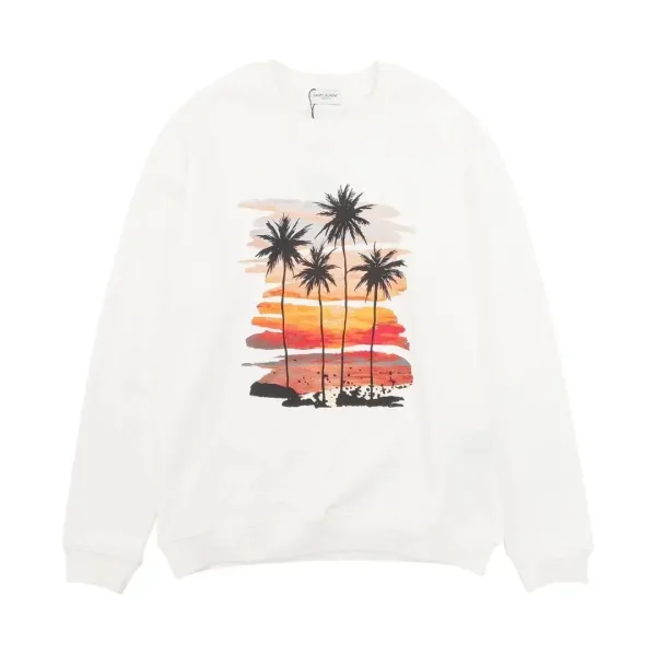 Saint Laurent YSL Gradient Knit Sweater Black-White - 2