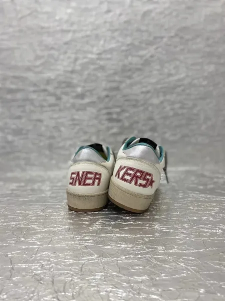 Golden Goose Ballstar Glitter Silver Sneakers - 10