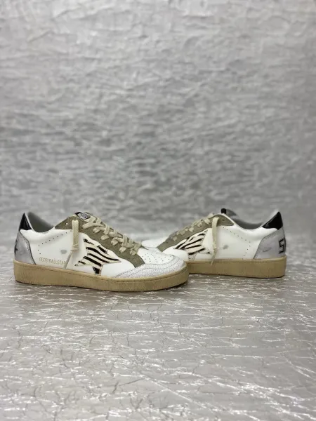 Golden Goose Ballstar Glitter Silver Sneakers - 21